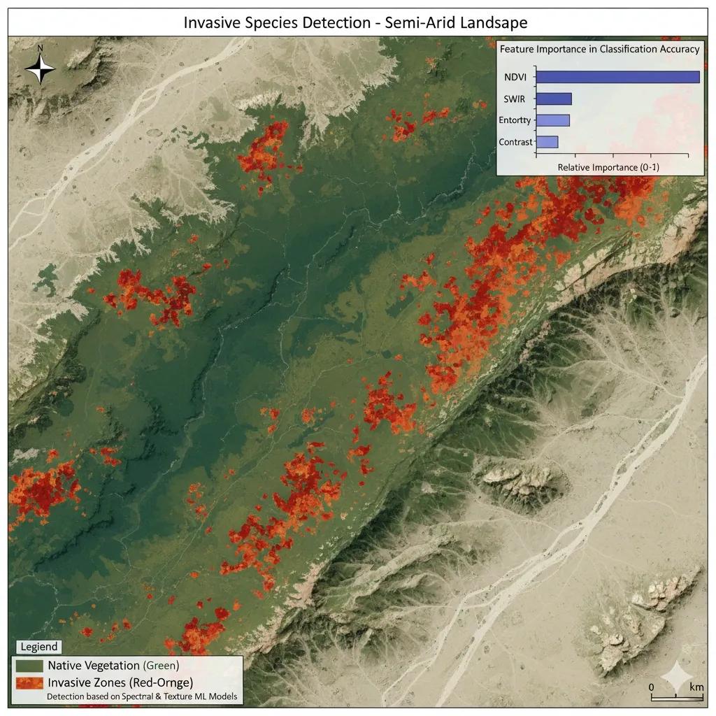 Invasive Species Detection (ML): Spectral + Texture Intelligence