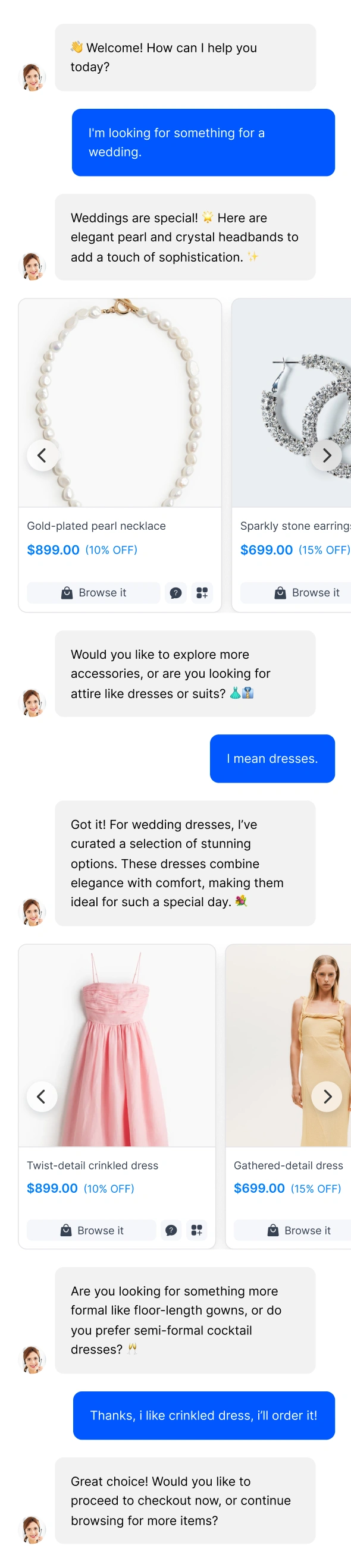 Personalized clothing recommendations for an easier shopping experience