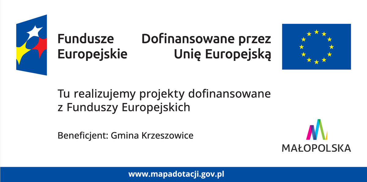 tablica informacyjna Fundusze Europejskie