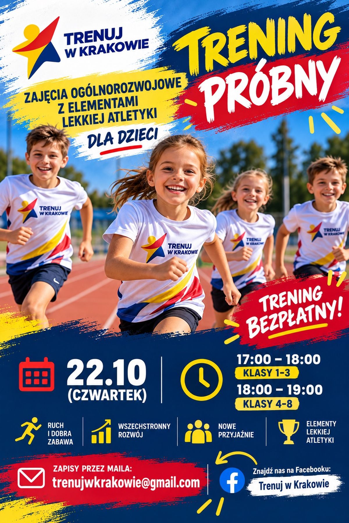 plakat Trening próbny