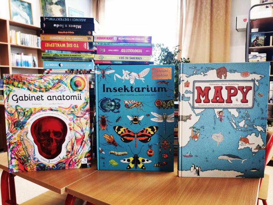 Wystawa książek w naszej bibliotece szkolnej.