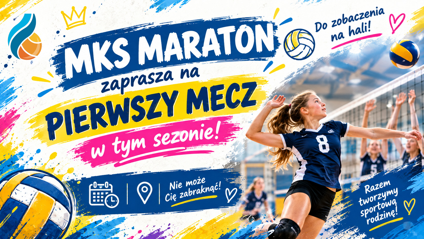 Dziewczynki grają w siatkówkę
