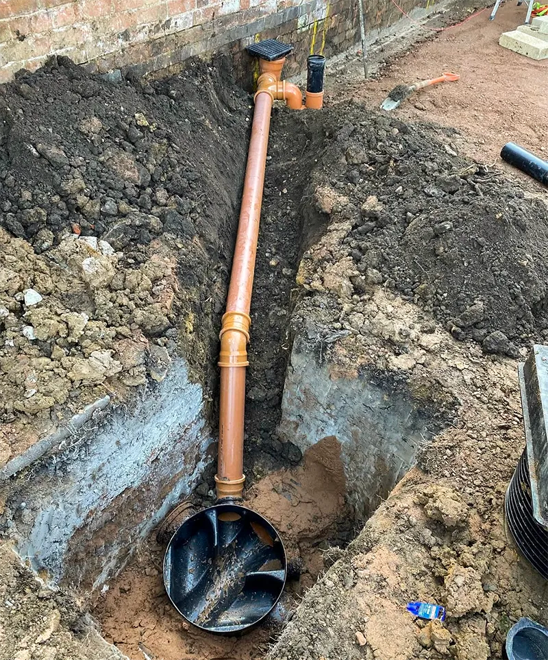 Drainage solution at a residential property in Leicester