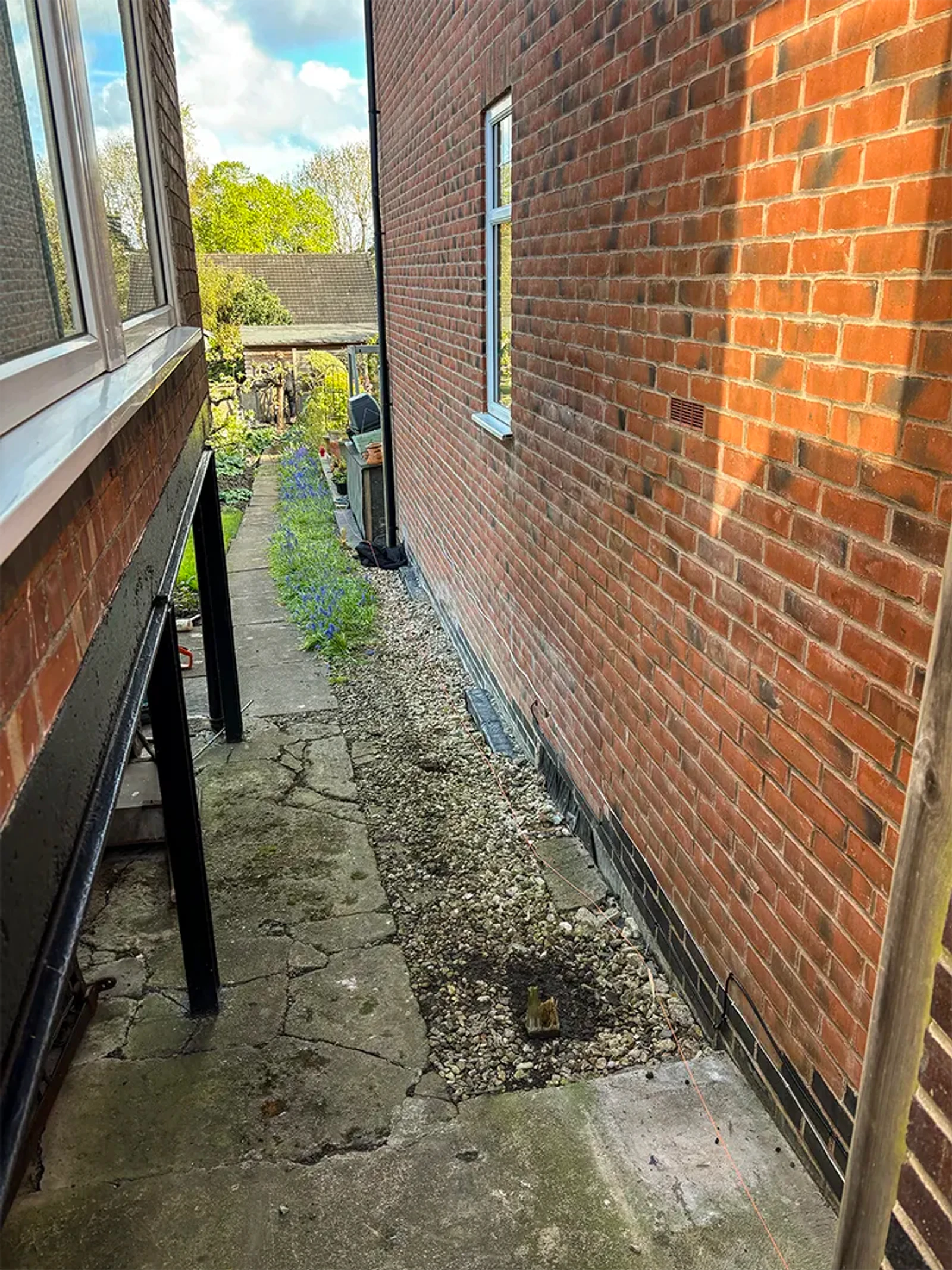 Fence removed in Garden