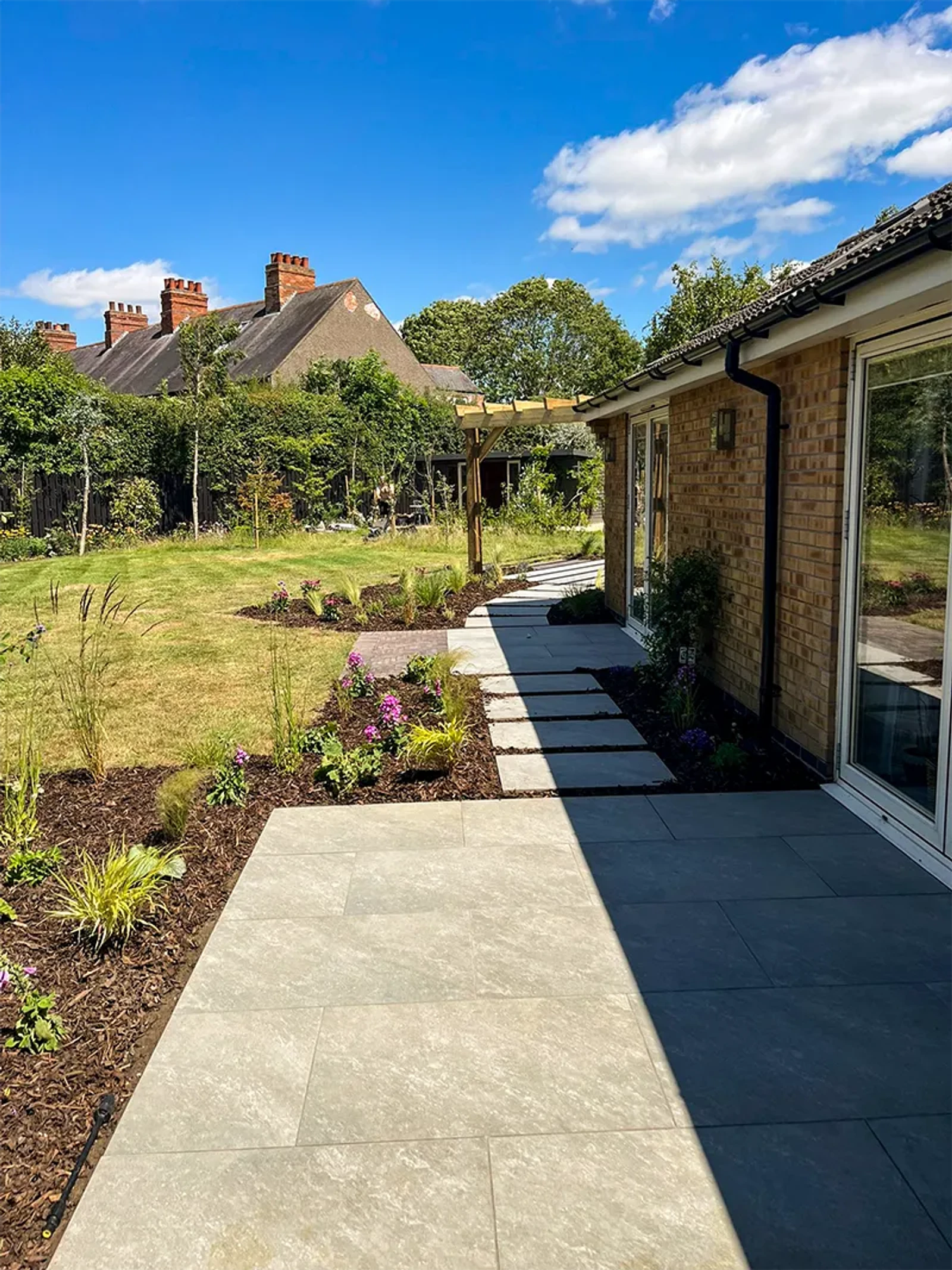 Completed patio