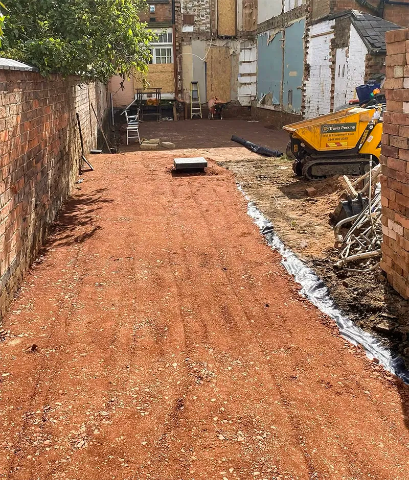 Central Avenue - completed groundworks project