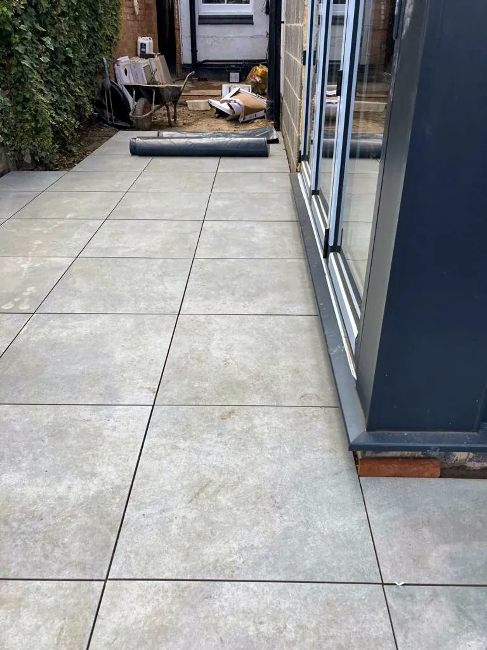 Holbrook Road - completed patio and brickwork steps project