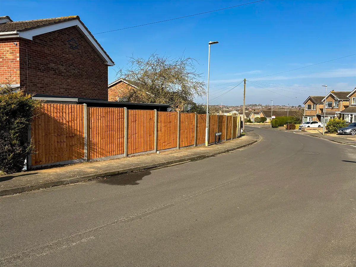 Irwell Close - completed fencing project