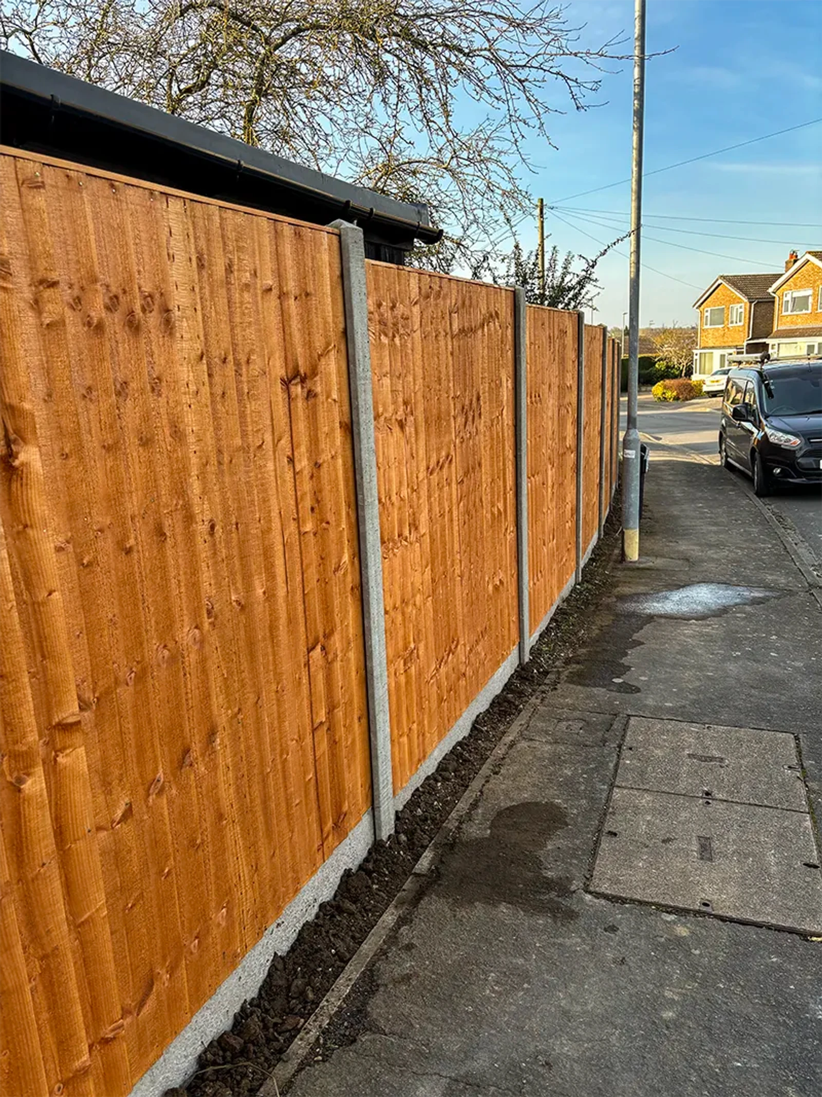 Irwell Close - completed fencing project