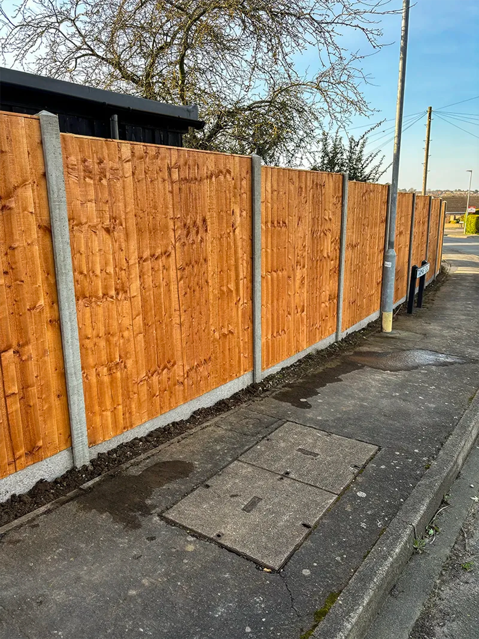 Irwell Close - completed fencing project