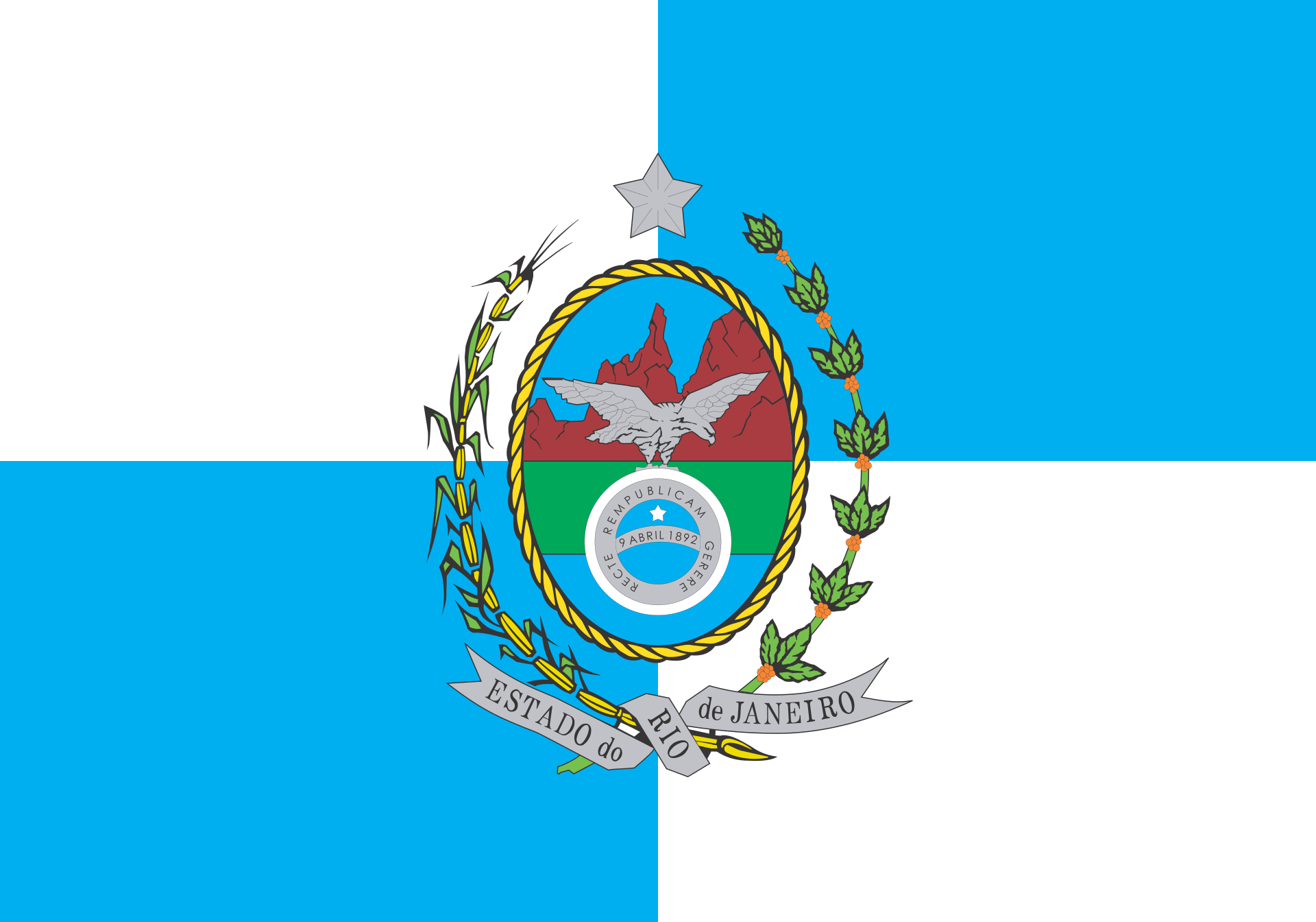 Bandeira do estado de Rio de Janeiro - Concurso CBMERJ: 192 vagas para Oficiais de Saúde e salários de até R$ 12.279,71; inscrições até 09/11