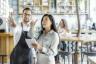 Waiter and Manager in a Coffee Shop