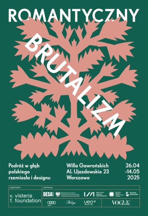 Plakat z wystawy Romantyczny Brutalizm