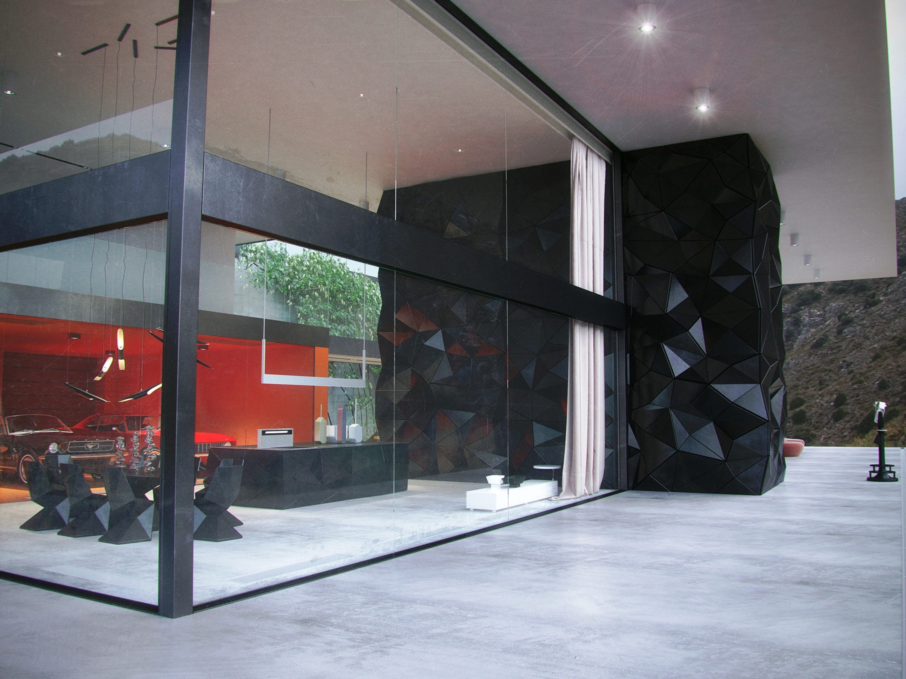 Alpine Monolith Residence — Приватна резиденція, Швейцарські Альпи, Швейцарія — 13