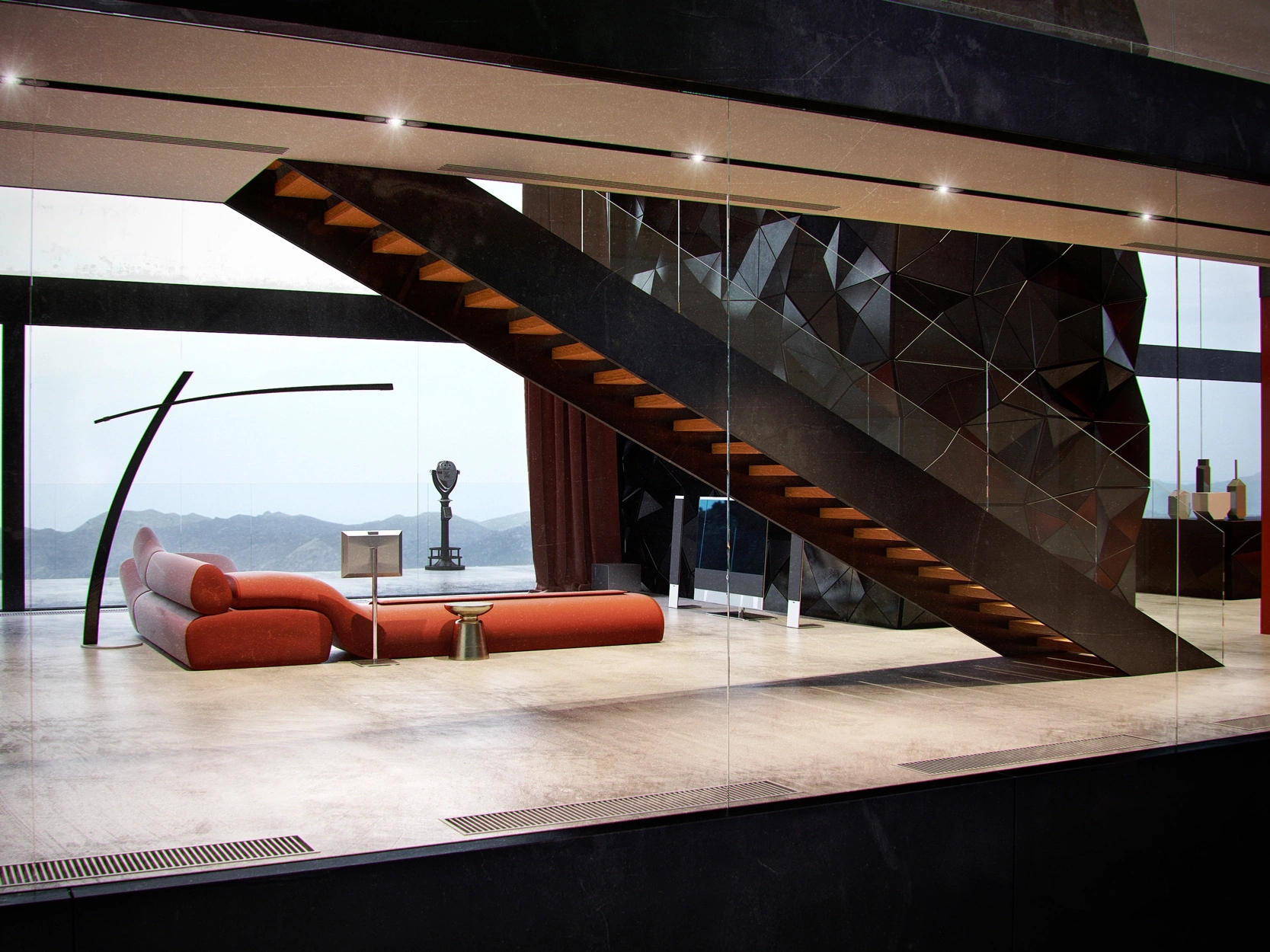 Alpine Monolith Residence — Приватна резиденція, Швейцарські Альпи, Швейцарія — 5