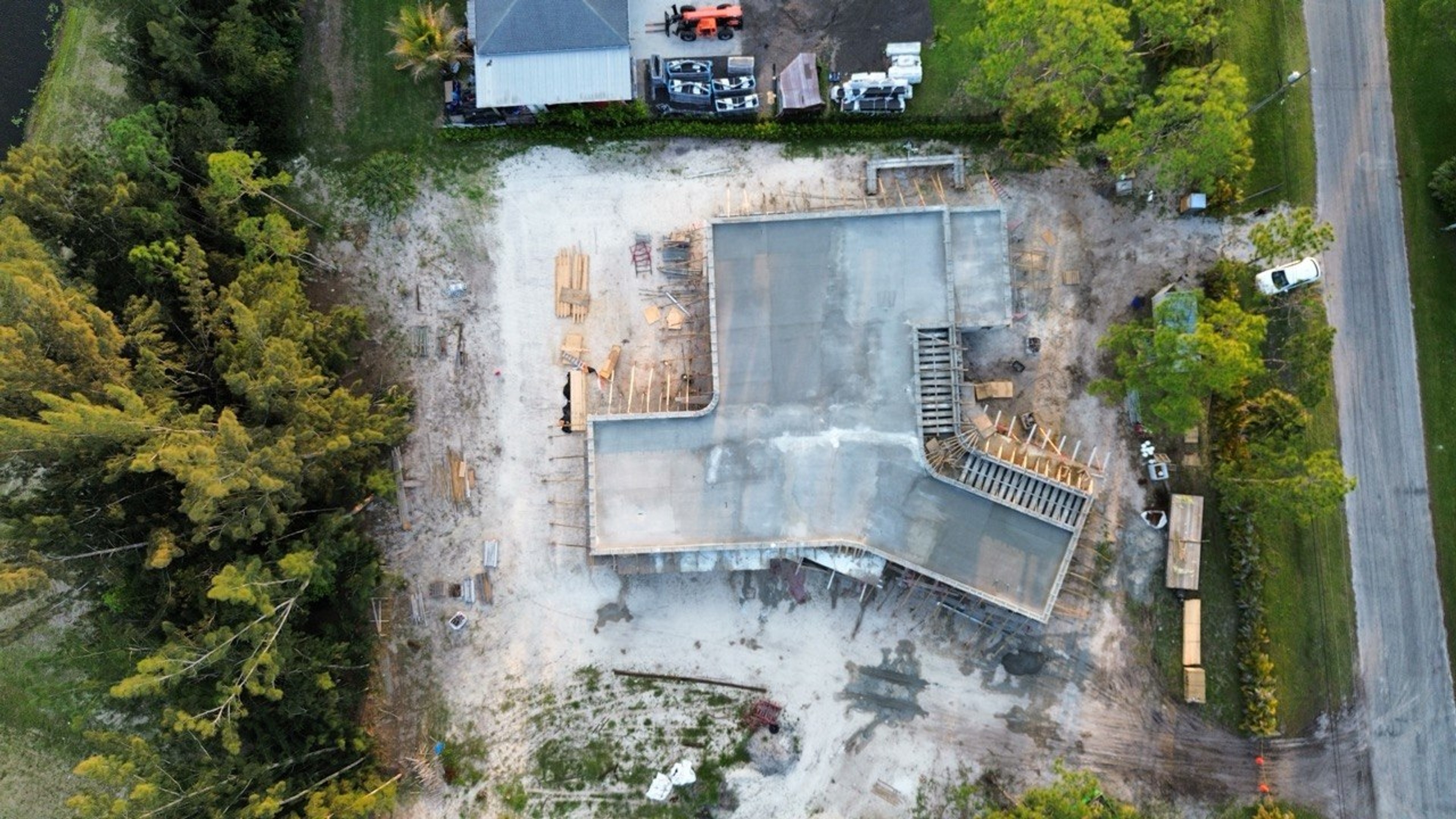 Construction progress at West Palm House, West Palm Beach, Florida