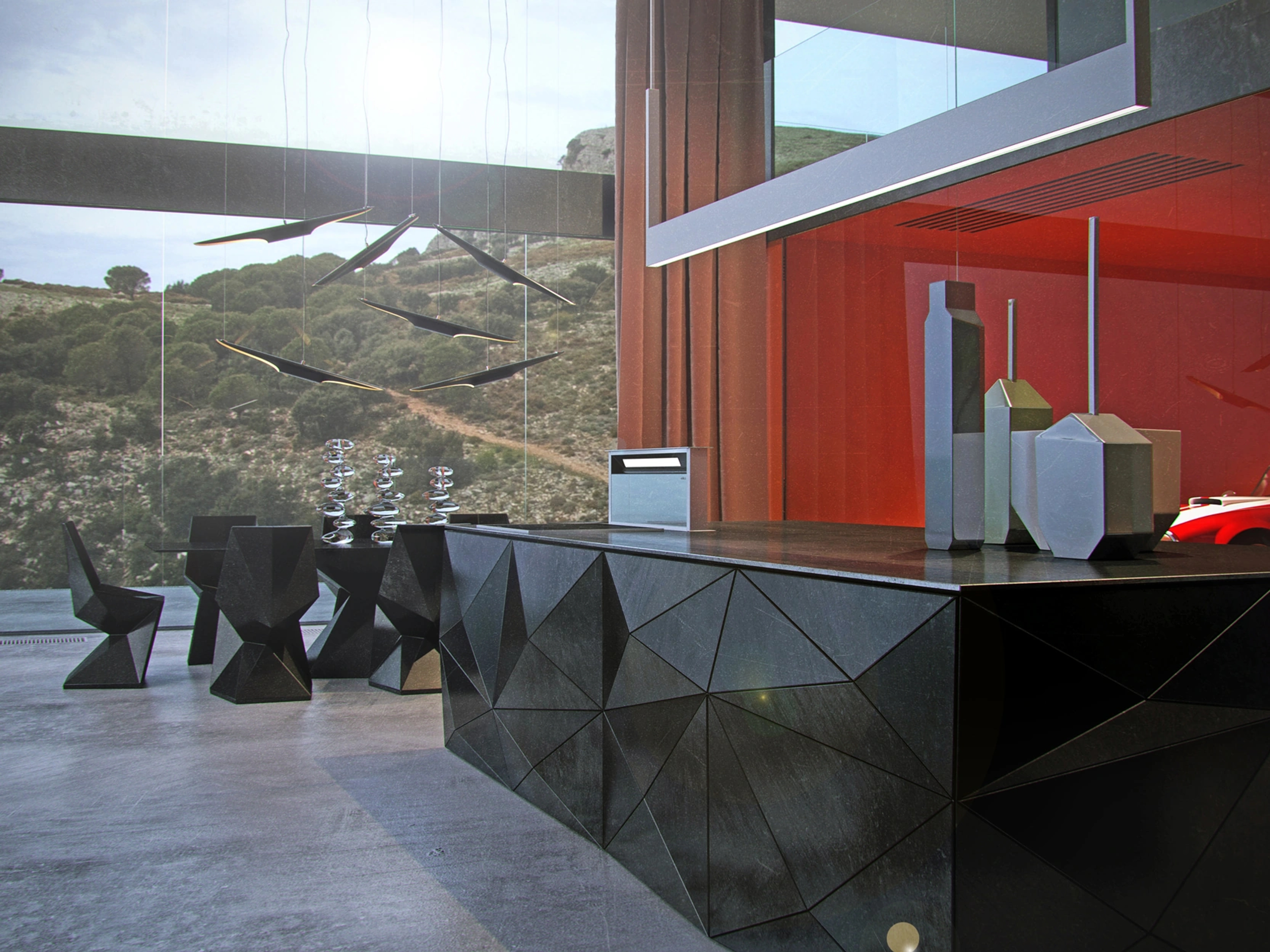 Alpine Monolith Residence — Приватна резиденція, Швейцарські Альпи, Швейцарія — 11