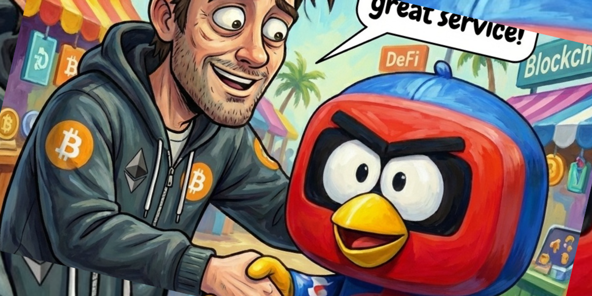 Crypto degen showing gratitude for excellent analysis to Crypto Tube agent.