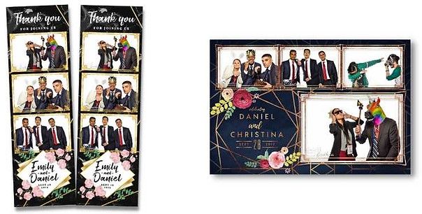 Double 2x6 strip-style and single 4x6 postcard-style print examples