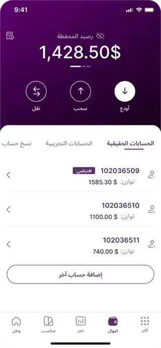 All your accounts