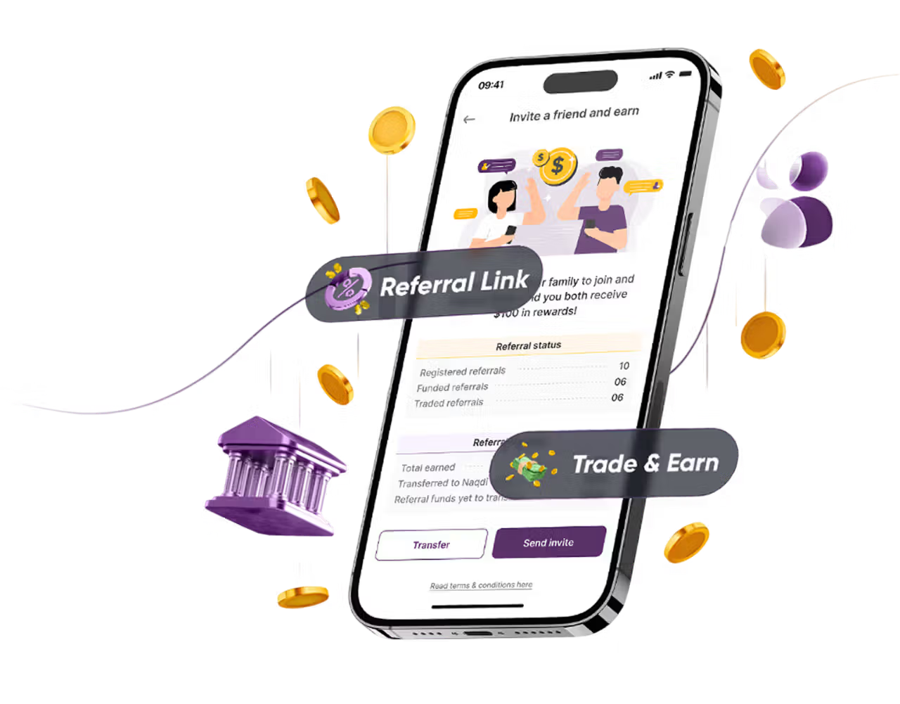 Invite friends illustration