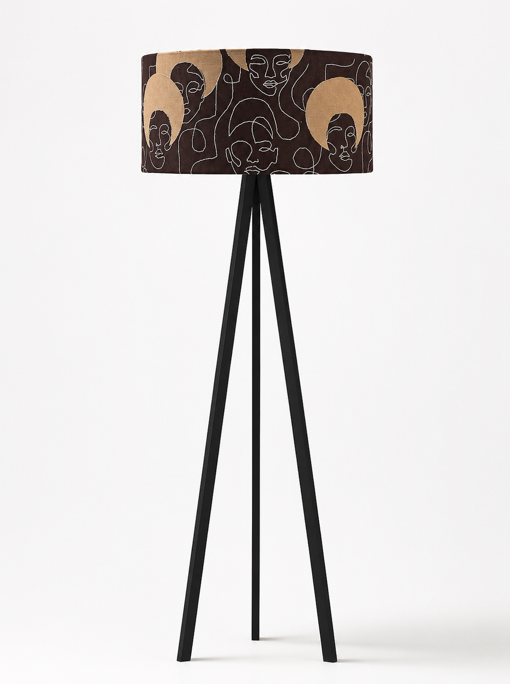 Qedamawi Brown Floor Lamp 