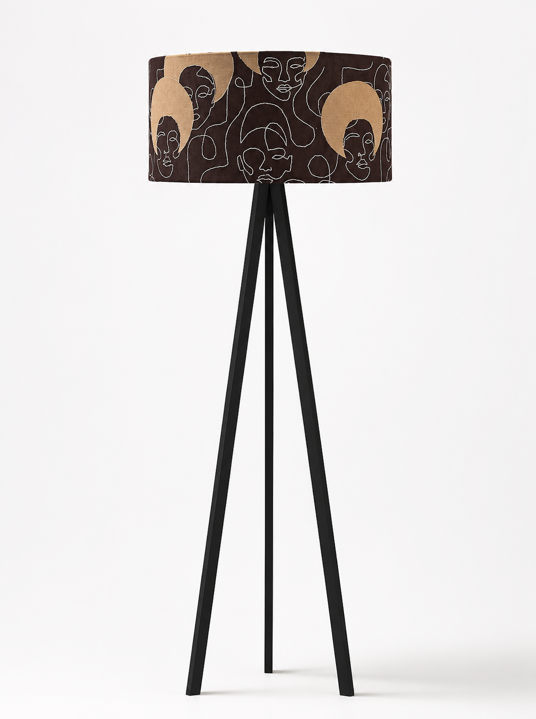 Qedamawi Brown Floor Lamp - Image 1