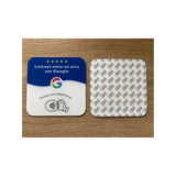 Panneau avis Google NFC à coller, bleu et blanc, et son dos adhésif 3M