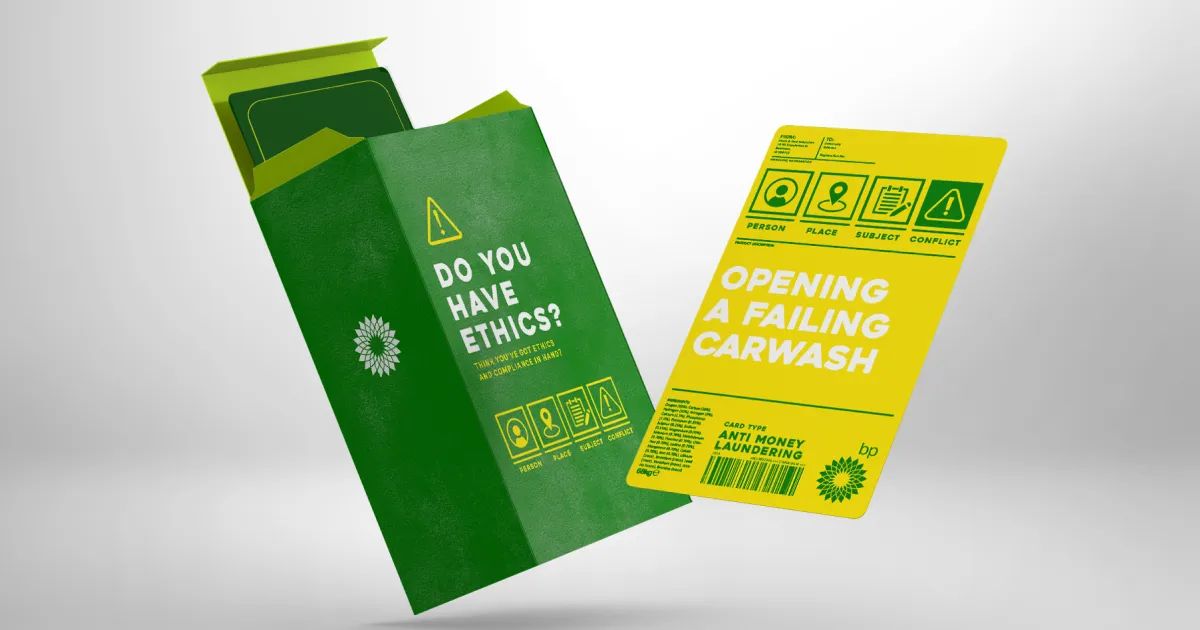 BP playing cards packaging