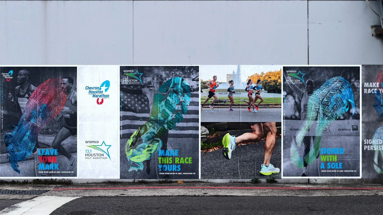 Houston marathon signage