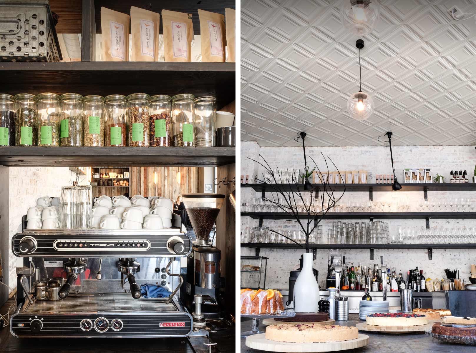 Die Präsentation von Speisen und Produkten im Occam Deli fügt sich nahtlos in das ganzheitliche Interior-Konzept von Stephanie Thatenhorst ein.