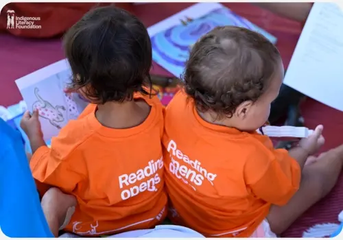 Children reading a book