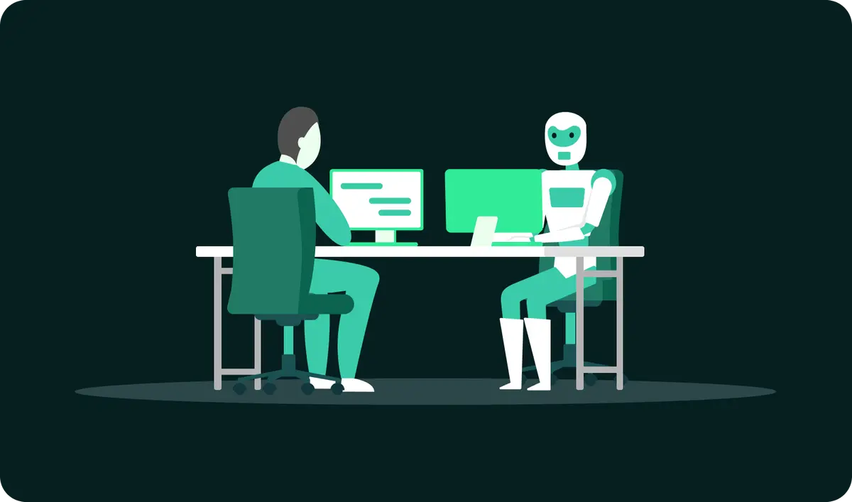 Robot and human working together