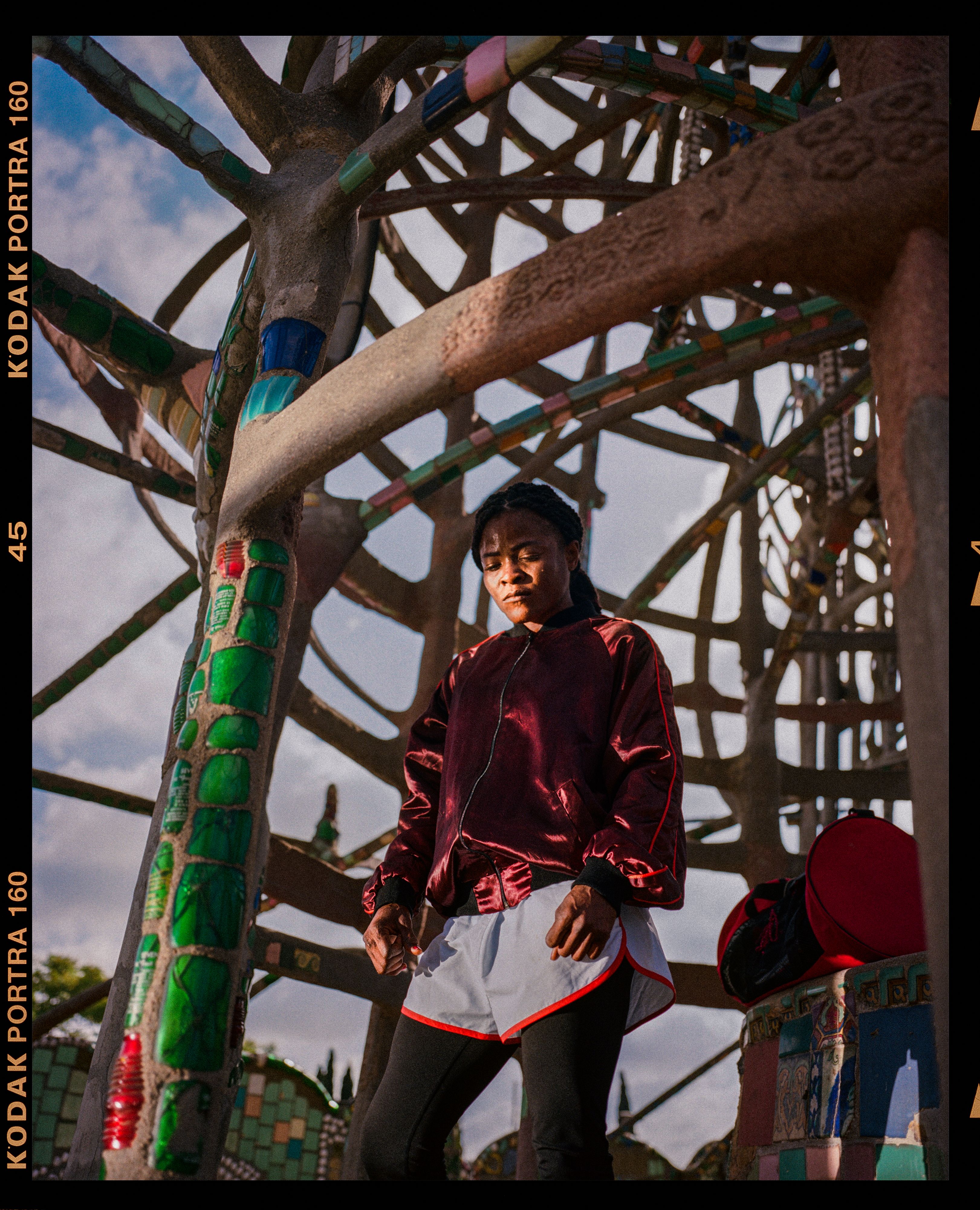 Gloria at Watts Towers
