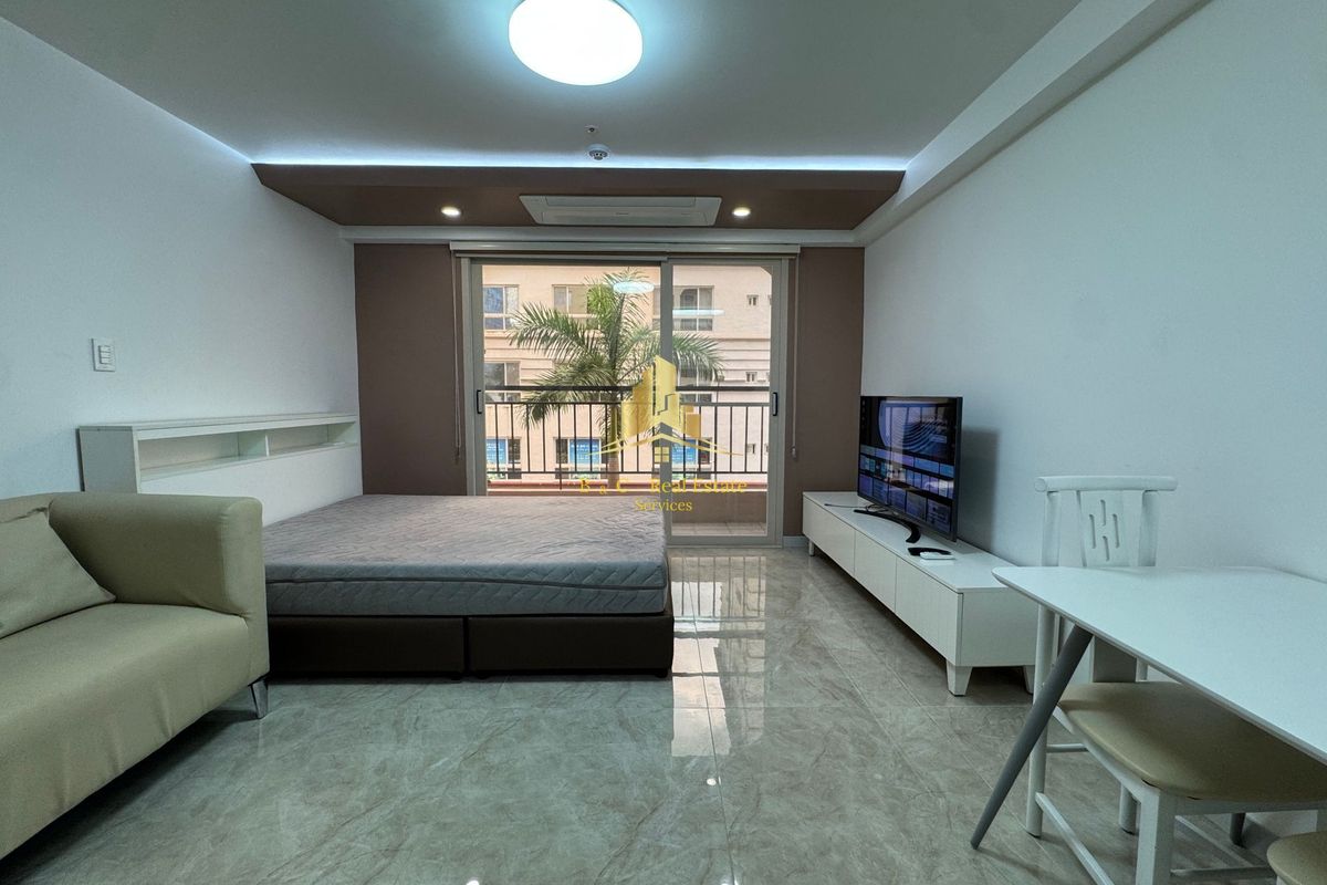 Studio Unit Furnished 2nd-floor Condo with Balcony in Besco Clark Pampanga