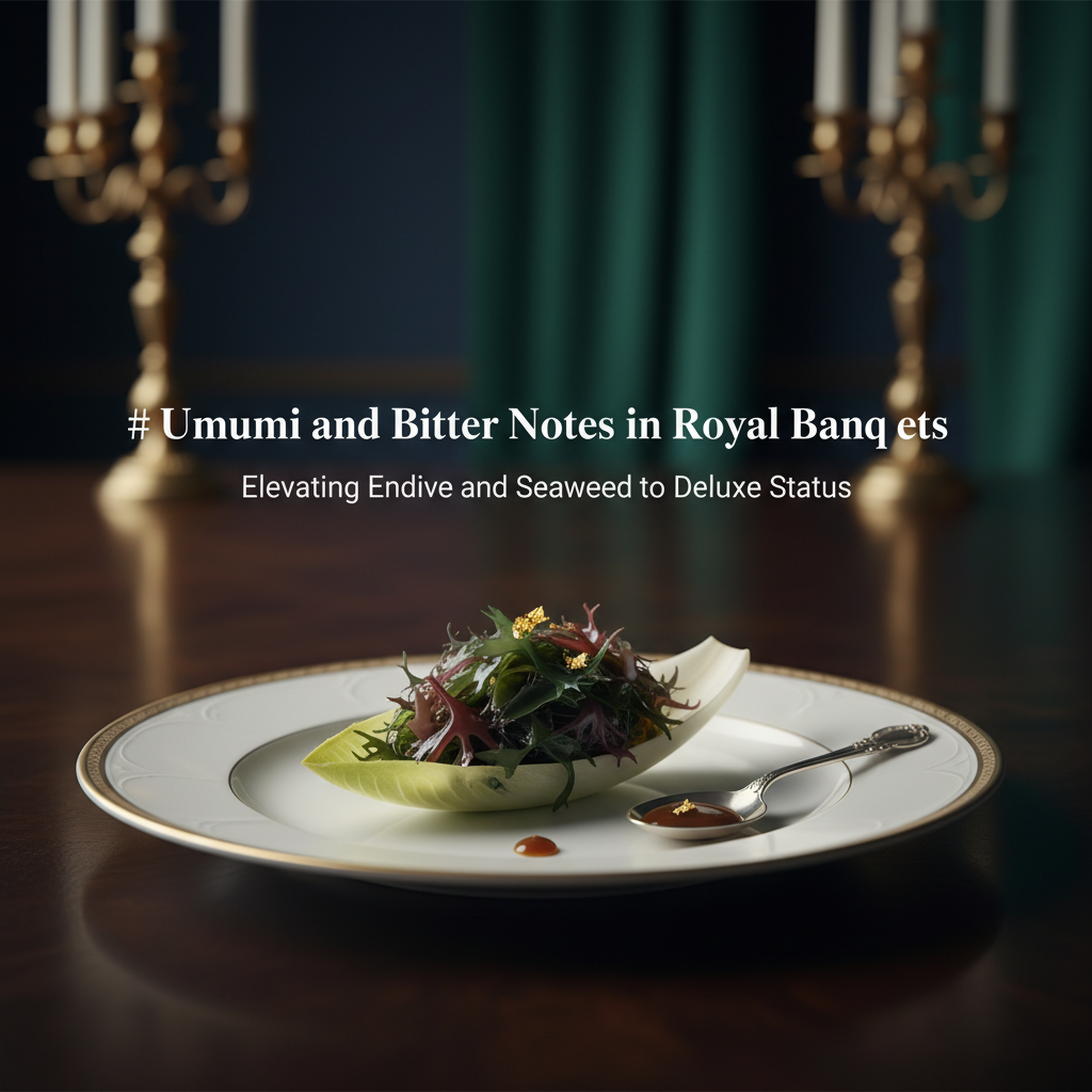 Umami and Bitter Notes in Royal Banquets: Elevating Endive and Seaweed to Deluxe Status