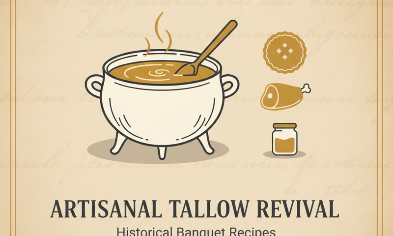 Artisanal Tallow Revival: Animal Fats in Historical Banquet Recipes