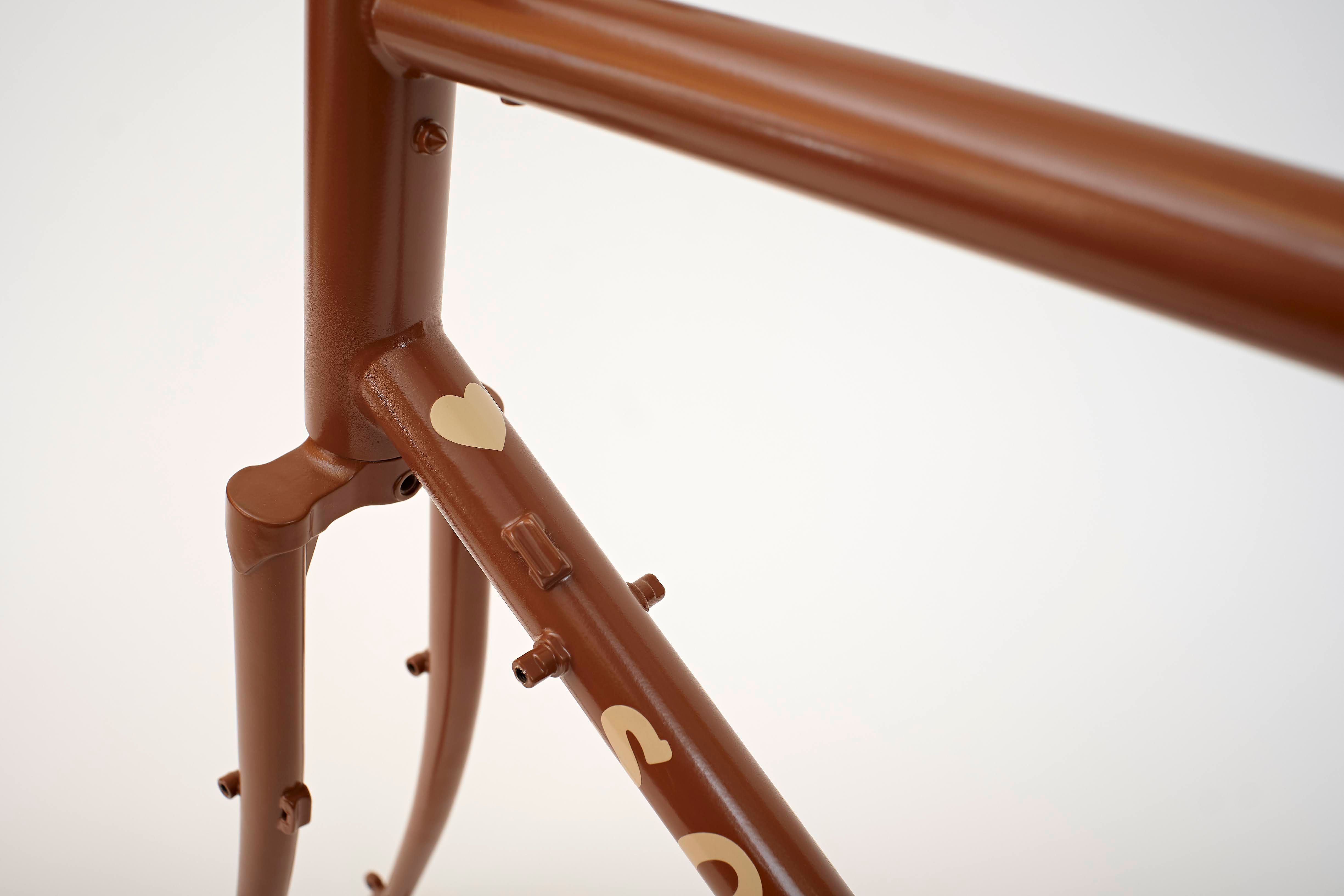 Bicycle frame, finished surface.