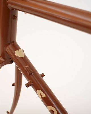 Bicycle frame, finished surface.