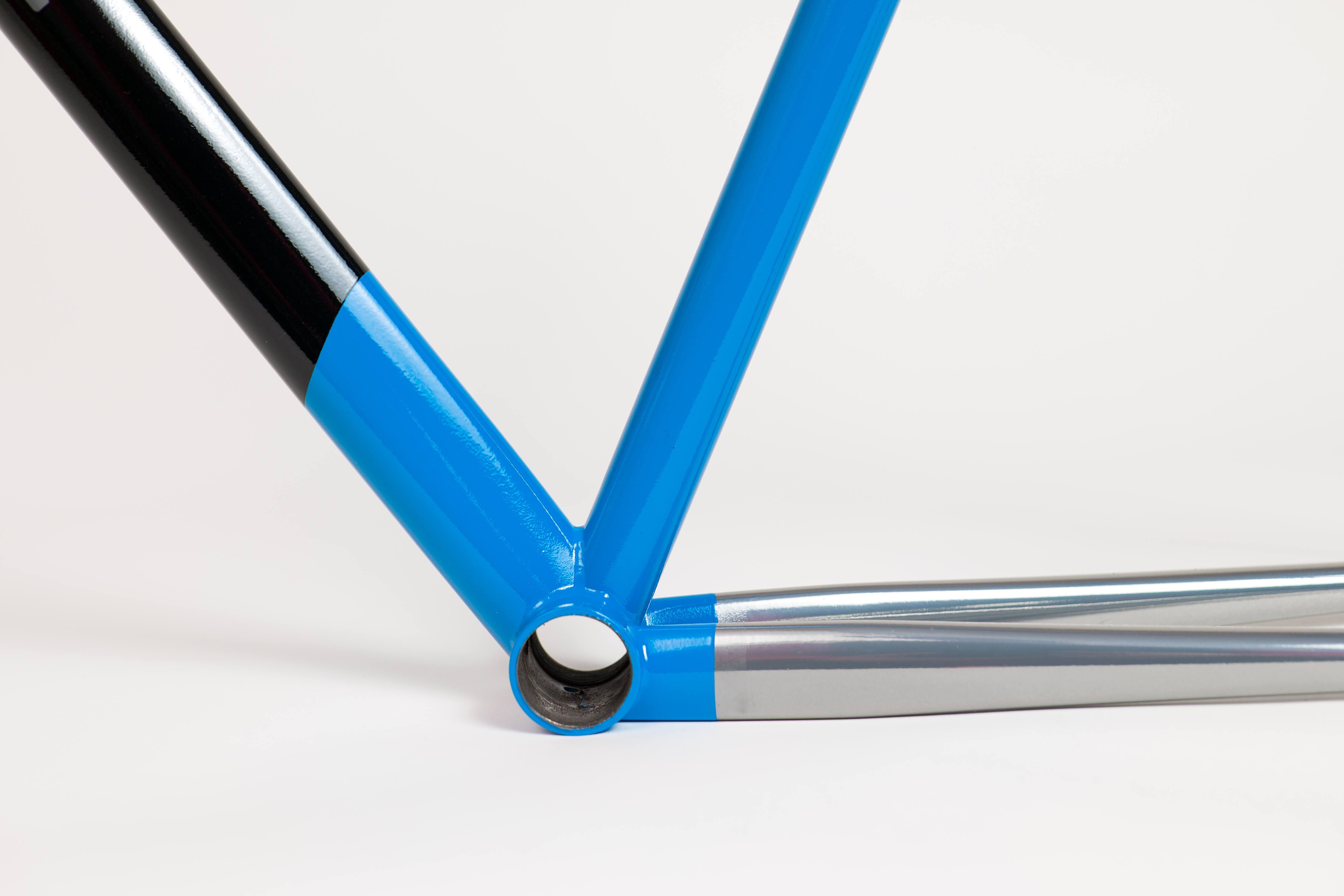 Bicycle frame, finished detail.