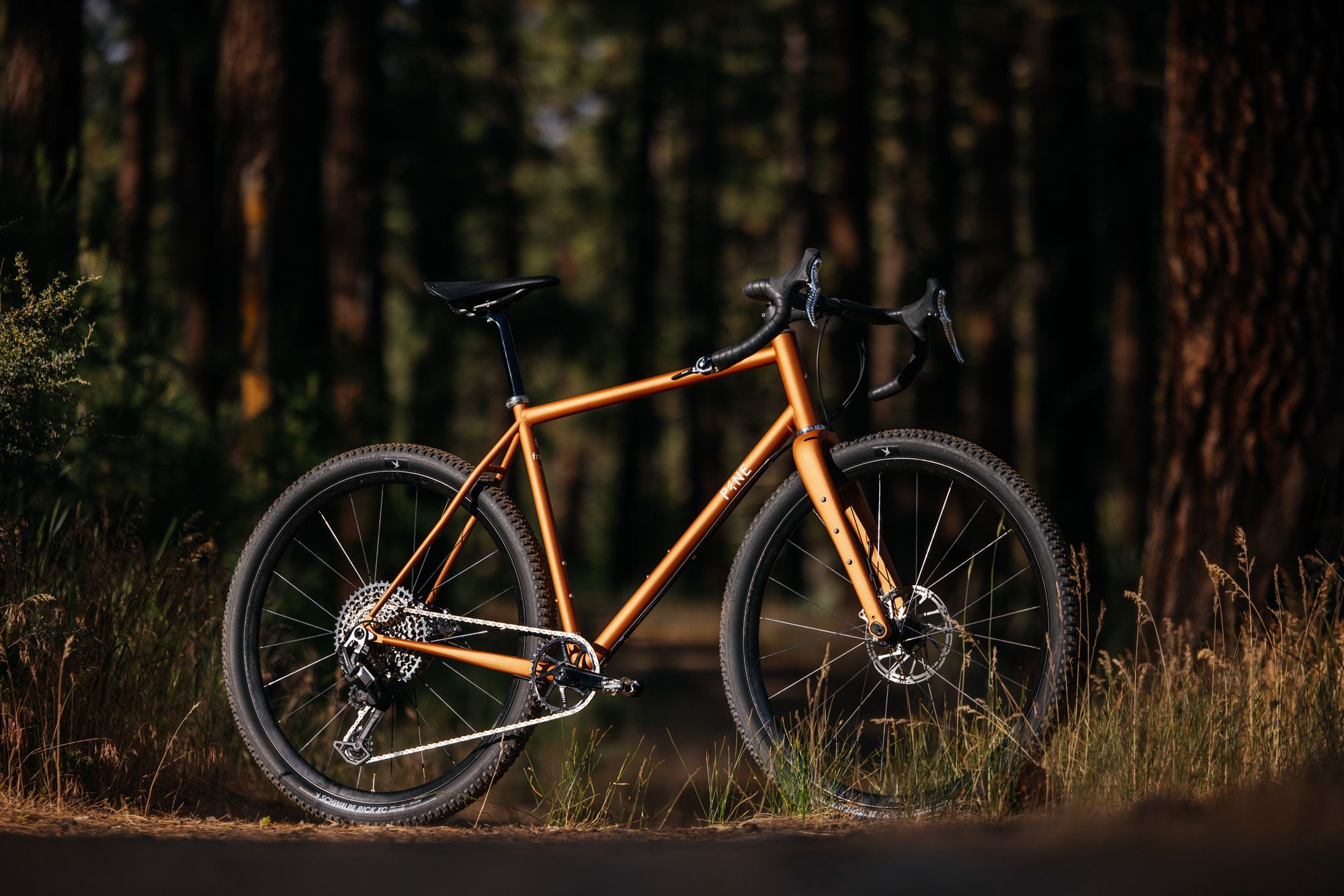 Pine Cycles gravel bike, detail.
