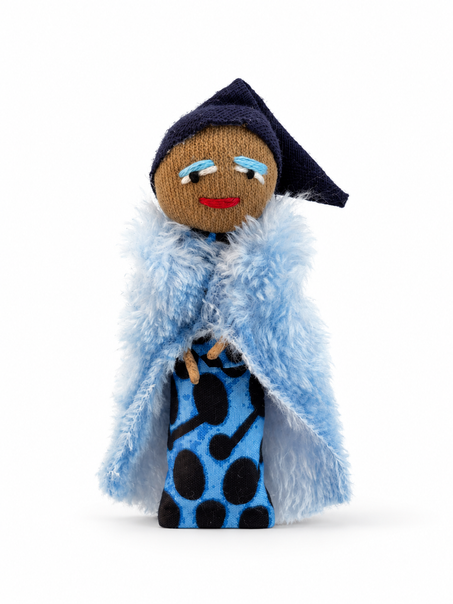 African Worry Doll - Christmas Elf, example 2 of 5