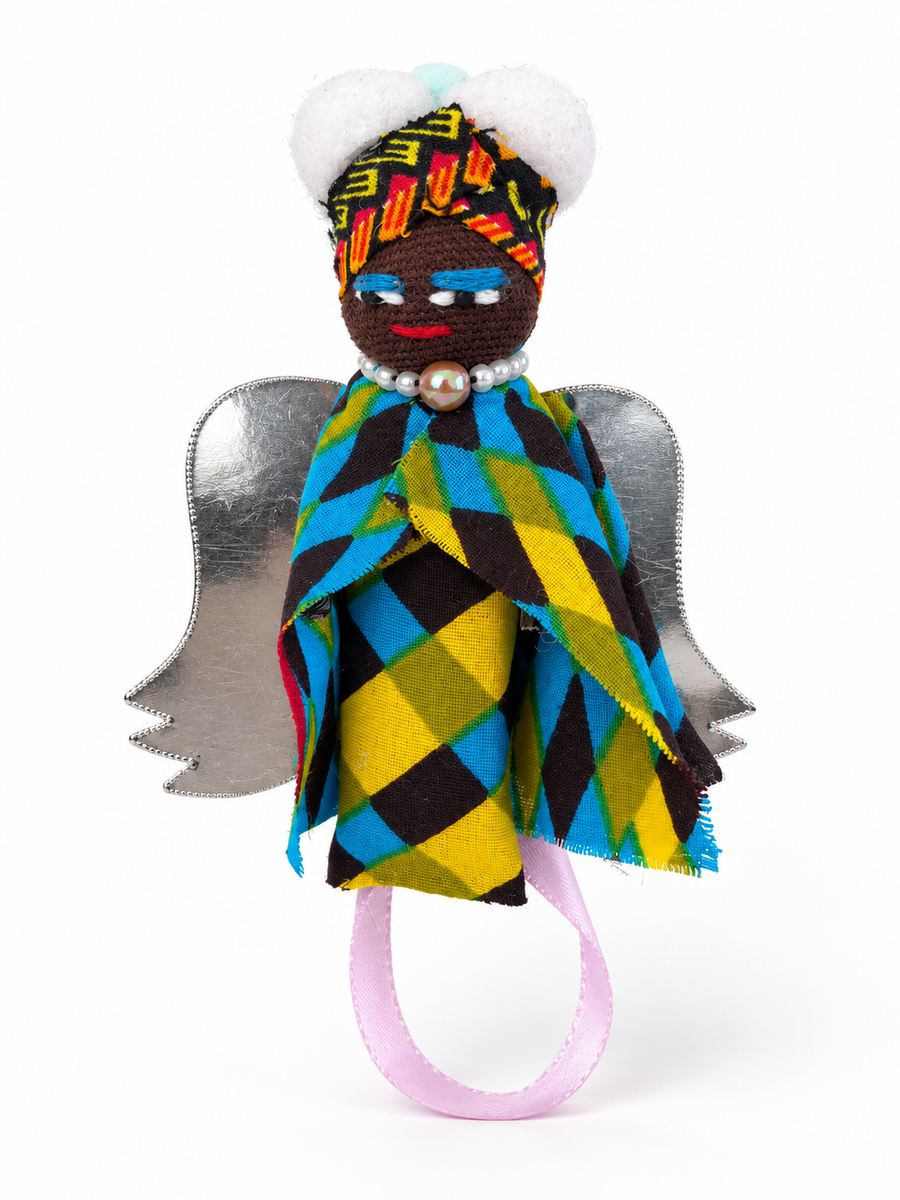 African Worry Doll - Christmas Angel, example 2 of 2