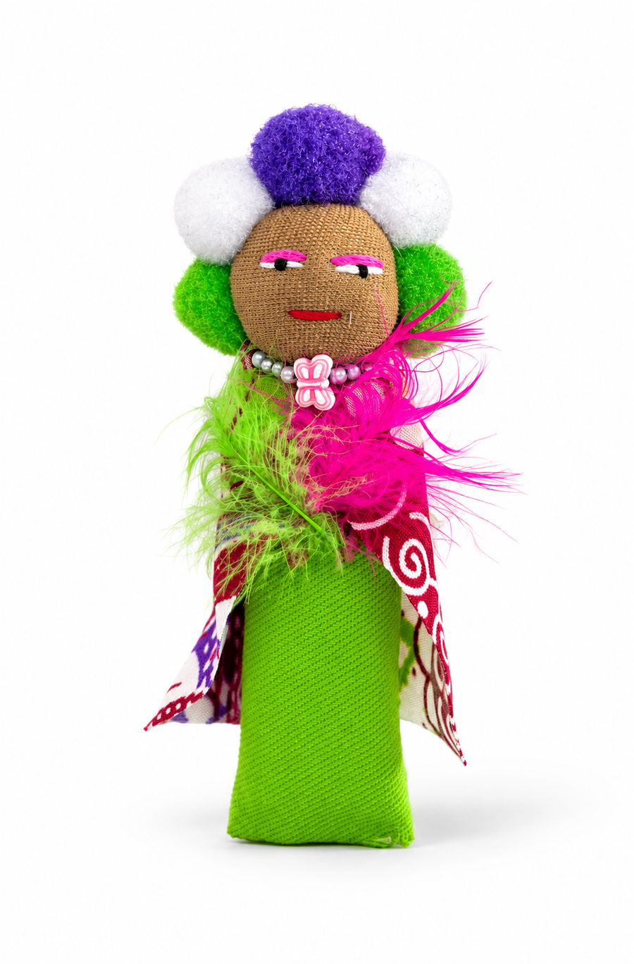 African Worry Doll - Brooch, example 1 of 2
