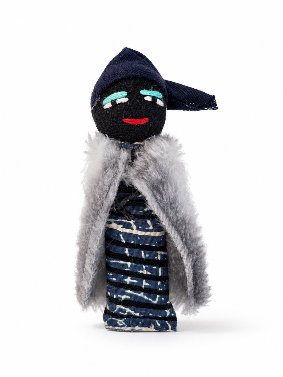 African Worry Doll - Christmas Elf, example 3 of 5
