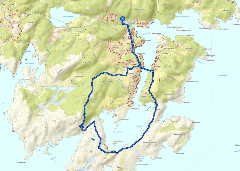 Turkart - Joker Frøysland til Skjernøya
