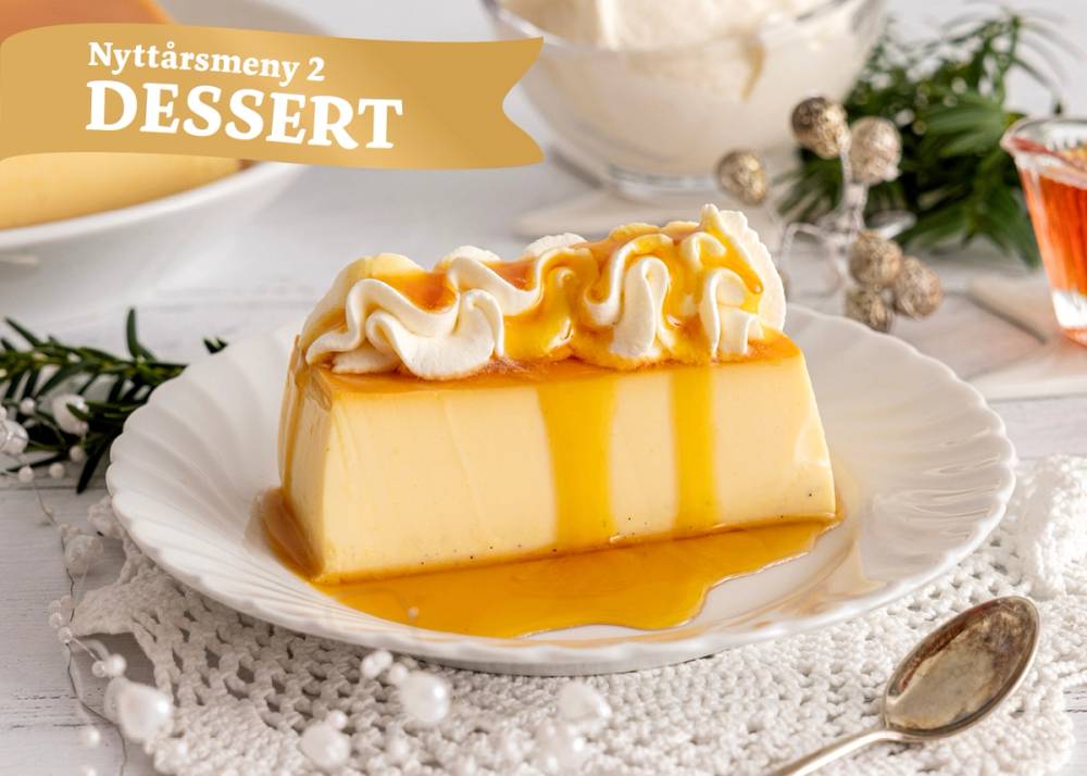 Nyttårsmeny 2 – Dessert: Klassisk karamellpudding