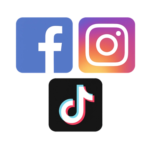 Logoer for Facebook, Instagram og TikTok