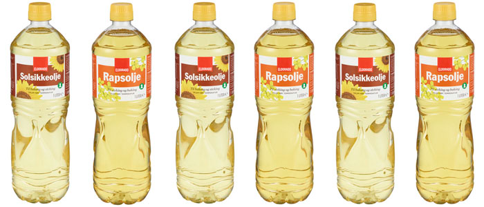 Ulike typer oljer fra Eldorado