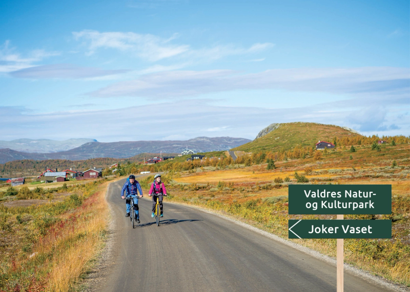 På sykkeltur i Valdres Natur- og kulturpark